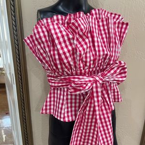 Strapless bustier type summer top